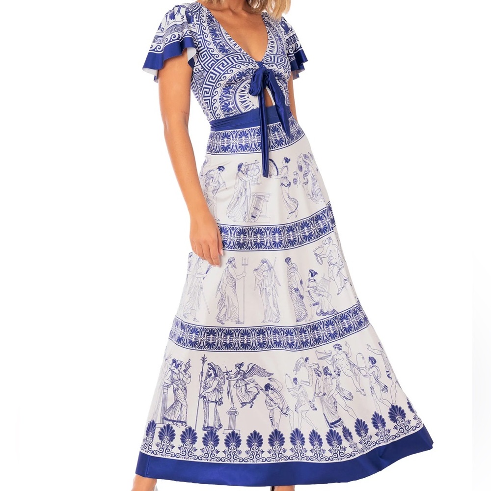 Blackmilk Greek Greece woman of leisure dress fairycore cottage renaissance art